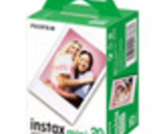 Película Instantánea Fotográfica Fujifilm Mini Iso 800 Twin Pack Color Blanco - 20 Unidades